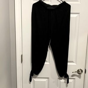 SHEIN black open sides pants